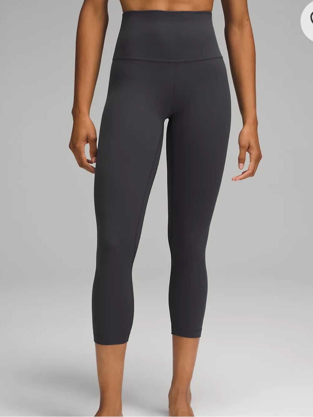 Lululemon Align High-Rise Crop 21” in Graphite Grey Size 2